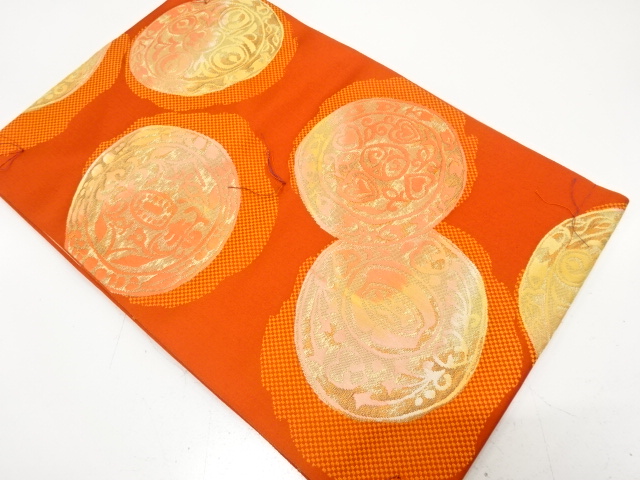 未使用品　華紋織り出し　名古屋帯